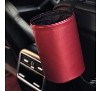 Stylebest Foldable Car Trash Can Double Layer Easy Clean for Cars Trucks SUVs Compact 7.87 X 6.3in (Aubergine)