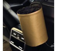 Stylebest Foldable Car Trash Can Double Layer Easy Clean for Cars Trucks SUVs Compact 7.87 X 6.3in (Beige)