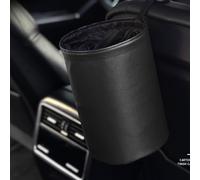Stylebest Foldable Car Trash Can Double Layer Easy Clean for Cars Trucks SUVs Compact 7.87 X 6.3in (Black)