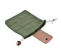 Stylebest Foraging Pouch Stylish Collapsible PU Leather Canvas Storage Bag for Hiking Camping Outdoors 22.5x21cm
