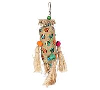 Stylebest Foraging Shredding Bird Toys Safe Bamboo Chewing Toy for Parrots Cockatiels 30 X 14cm Color Mixing