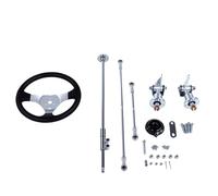 Stylebest Go Kart Steering Wheel Kit, Durable Alloy Steel Assembly | Robust design, improved handling, direct replacement, easy installation
