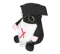Stylebest Graduation Gnome Doll Small Faceless Doll with Beard for Graduation Decoration 5.1" Soft Plush Gift