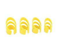 Stylebest Guitar Finger Pick Set, Ergonomic Fingertip Protectors, Great for Electric Bass Banjo Ukulele, 4 Sizes S M L XL, Durable Polyoxymethylene Resin (Yellow)