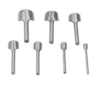 Stylebest Half Round Cutter Punch Set 7Pcs Durable Leather Punching Tools for Crafting Belts and Handicrafts Tool Steel Design