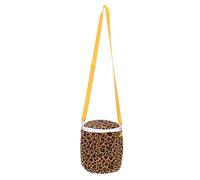 Stylebest Hamster Carrier Bag for Small Pets with Plush Material Perfect for Outgoing Adventures and Travel Yellow Leopard 5.12"x5.12"x5." (Yellow Leopard Print)