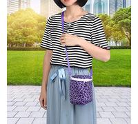 Stylebest Hamster Carrier Bag for Small Pets with Plush Material Perfect for Outgoing Adventures and Travel Yellow Leopard 5.12"x5.12"x5." (purple leopard print)