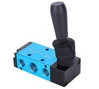 Stylebest Hand Lever Pneumatic Valve Aluminum Alloy 2-Position 5-Way Air Control for Workshop Use 1/4in