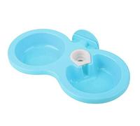 Stylebest Hanging Pet Food Water Bowl Double Feeder for Crate Cage, Non-Toxic PP Material, Adjustable Size, Ideal for Small Dogs and Cats (Blue)