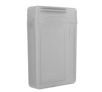 Stylebest Hard Disk Protection Box Shockproof Anti-Static for 3.5in HDD/SSD - Transparent ABS Storage Case (Grey)
