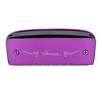 Stylebest Harmonica 7-Hole Mini Colorful Blues Instrument for Beginners and Adults Travel Music, Magnalium, 7.6 X 2.5 X 1.8cm (Purple 16.93 6.69 0.39in)