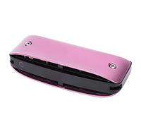 Stylebest Harmonica 7-Hole Mini Colorful Blues Instrument for Beginners and Adults Travel Music, Magnalium, 7.6 X 2.5 X 1.8cm (Pink)
