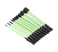 Stylebest Hex Wrench Drill Bit Set 10 Pcs High Shock Resistant Magnetic for Projects S2 Alloy Steel 100mm Long