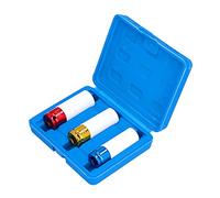 Stylebest Impact Lug Nut Socket Kit 3Pcs Professional Thin Wall Tools for Car Wheel Maintenance - 1/2in Drive C45 Steel 17mm 19mm 21mm