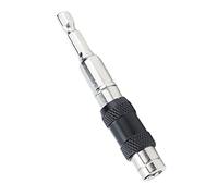 Stylebest Impact Tough Arrow Storage Case Bit Holder, Durable Screwdriver Spacer Sleeve/Shaft Extender, Self Locking Design for Tight Spaces, 1/4in Hex Shank, Carbon Steel, 1 Unit (Silver)