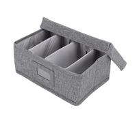 Stylebest Index Card Holder with Customizable Dividers for Organized Storage At Home Office School PP Material 9.1x5.9x4.1in