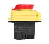 Stylebest Industrial Electromagnetic Switch Push Button for Cutting Machines and Power Tools 16A Durable PVC Silicone Brass