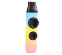 Stylebest Kazoo Adjustable Tone Musical Instrument for All Ages with 10Pcs Flute Diaphragms and Storage Box, Lightweight ABS (High Gloss Tri Colour Gradient)