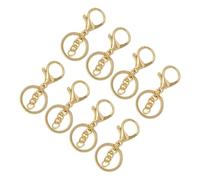 Stylebest Key Chain Rings, Durable Alloy Metal Clips | Lightweight, high hardness, shiny golden finish, various DIY applications, sturdy design