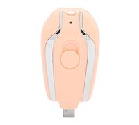 Stylebest Keychain Portable Charger Fast Charging Mini Power Bank for Phones 1500mAh Compact Emergency Battery (Pink)