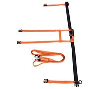 Stylebest Kids Skiing Harness Adjustable Safe Training Leash for Beginner Skiers 15-50cm Waist 25-60cm Shoulder (Orange)