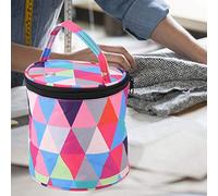Stylebest Knitting Bag Storage Organizer Multi Color Round Lightweight for Knitters and Crocheters 14.5 * 14 Cm