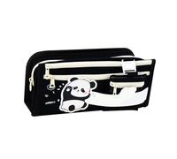 Stylebest Large Capacity Pencil Case Cute Cartoon Panda Pattern Oxford Cloth Pouch for School Kids Supplies