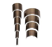 Stylebest Leather V Shape Punch Durable Tool Set for DIY Leather Crafting with Stainless Steel Material (A28 semicircle 10-piece set)