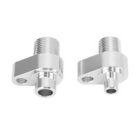 Stylebest LS AC Compressor Adapter Fittings 8AN 10AN High Performance Replacement Kit for 10S17F 10S20F Compressors - Aluminum 2 Units