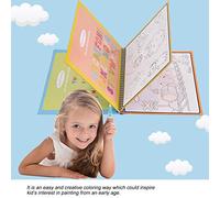 Stylebest Magic Water Drawing Book Portable Educational Toy for Kids Age 3 and Up, Features Reusable Water Coloring with Pen, Ideal for Travel and School (#01)