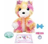 Stylebest Magical Transforming Cat Dog Stuffed Toy, Scruffy to Fluffy Plush Pet with Brush Hair Collar Tag, for Children Pretend Play (Tachibana coloring)