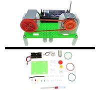 Stylebest Mini Generator Electric Transmission Wheel Educational Toy for Kids Learning Physics Model ABS Plastic 90 * 80 * 60mm