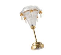 Stylebest Miniature Chandelier Small Exquisite LED Dollhouse Ceiling Lamp for 1/12 Scale Models and Crafts