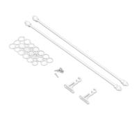 Stylebest Miniature Curtain Rods for Dollhouse, Double Layer Design, High Simulation Alloy, 12.6cm Length, Perfect for 1/12 Scale Decor