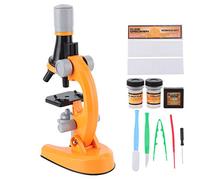 Stylebest Monocular Microscope 40X-1200X with LED Light (Orange) | Plastic material, multi-angle observation, suitable for home, easy to use, educational tool