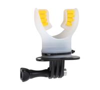 Stylebest Mouth Bite Mount for Action Camera Comfortable Ergonomic Design Perfect for Surfing Skiing Kayaking with Floaty and Lanyard (Black)