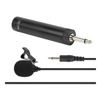 Stylebest Omni-directional Lavalier Microphone Wired for Musical Instruments with 5M and 10M Cables and 360-Degree Tie Clip - Black (5 meters long)