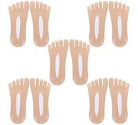 StyleBest Orthopedic Compressing Socks, 5 Pairs Women Toe Socks Breathable Five Finger Split Toe Socks Invisible Boat Socks