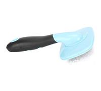 Stylebest Pet Brush for Cats and Dogs, 360° Rotating Deshedding Tool with Acupuncture Beads, Effective Removal Comb for Long and Short Hair - 1 Piece (Dotted with blue)