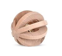 Stylebest Pet Dog Chew Toy Interactive Wood Teething Ring with Bell for Dogs 2.76" Perfect Fun While Home Alone