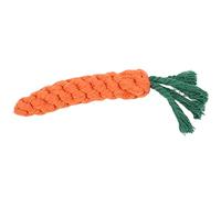 Stylebest Pet Molar Toy for Puppies and Kittens, Cotton Woven Carrot Shape, Tooth Cleaning Chew Rope, 23cm/9.1in Long