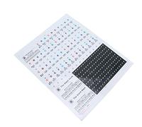 Stylebest Piano Keyboard Stickers Colourful Transparent Decals for Easy Memorization of Keyboard Keys Made of Material for Beginners 24.5 X 22.5cm