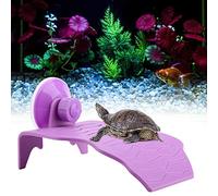 Stylebest Plastic Basking Platform for Climbing Floating Island in Fish Tank, Durable and Safe PP Material, Ideal for Aquatic Turtles (Purple S)
