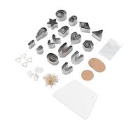 Stylebest Polymer Clay Cutters Set for Jewelry Making Accessories Stainless Steel Durable Tools Perfect for Crafts 30 Circle Shapes