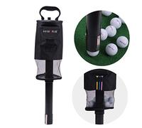 Stylebest Portable Golf Ball Retriever, Reduces Back Strain with Large Capacity 75 Balls, Removable Tube for Easy Pickup, Great Golfers (black)