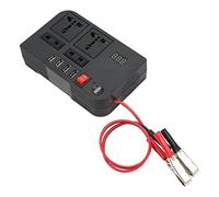 Stylebest Power Converter Modified Sine Wave Inverter for 12V Car Safe Low Noise 600W Black ABS Suitable for Travel