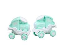 Stylebest Press and Roll Toy Set, 2Pcs Colorful Plastic Press and Roll for Boys and Girls - for Kids' Birthdays (Green)
