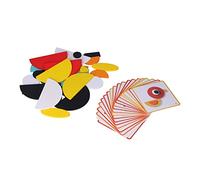 Stylebest Puzzle Toy for Children Easy to Use Develops Creativity and Imagination Solid Wood 20 Cards 29 Blocks (#1)