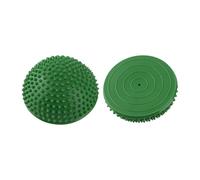 Stylebest PVC Half Round Massage Balls Tender and Comfortable for Foot Massage and Yoga 16x8cm Available in 5 Colors (Green)