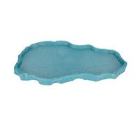Stylebest Reptiles Feeding Basin Luminous Color Durable Drinking Dish for Snakes and Frogs 370x225x20mm Plastic 1 Unit (Lake Blue)